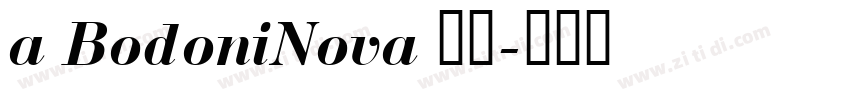 a BodoniNova 普通字体转换